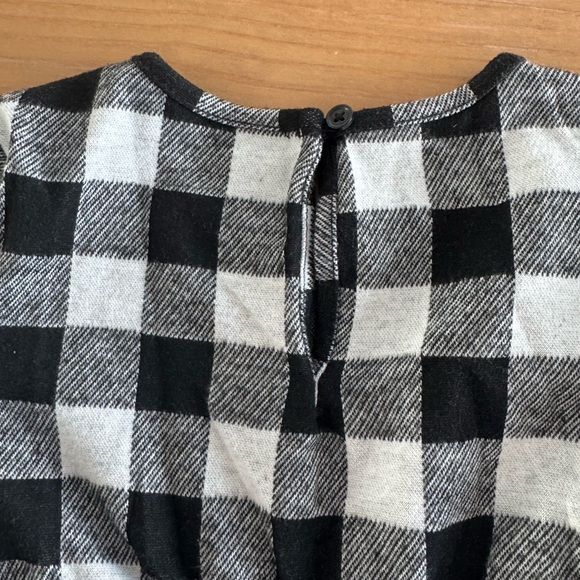 Old Navy black and white buffalo plaid size 5 - Picture 6 of 9